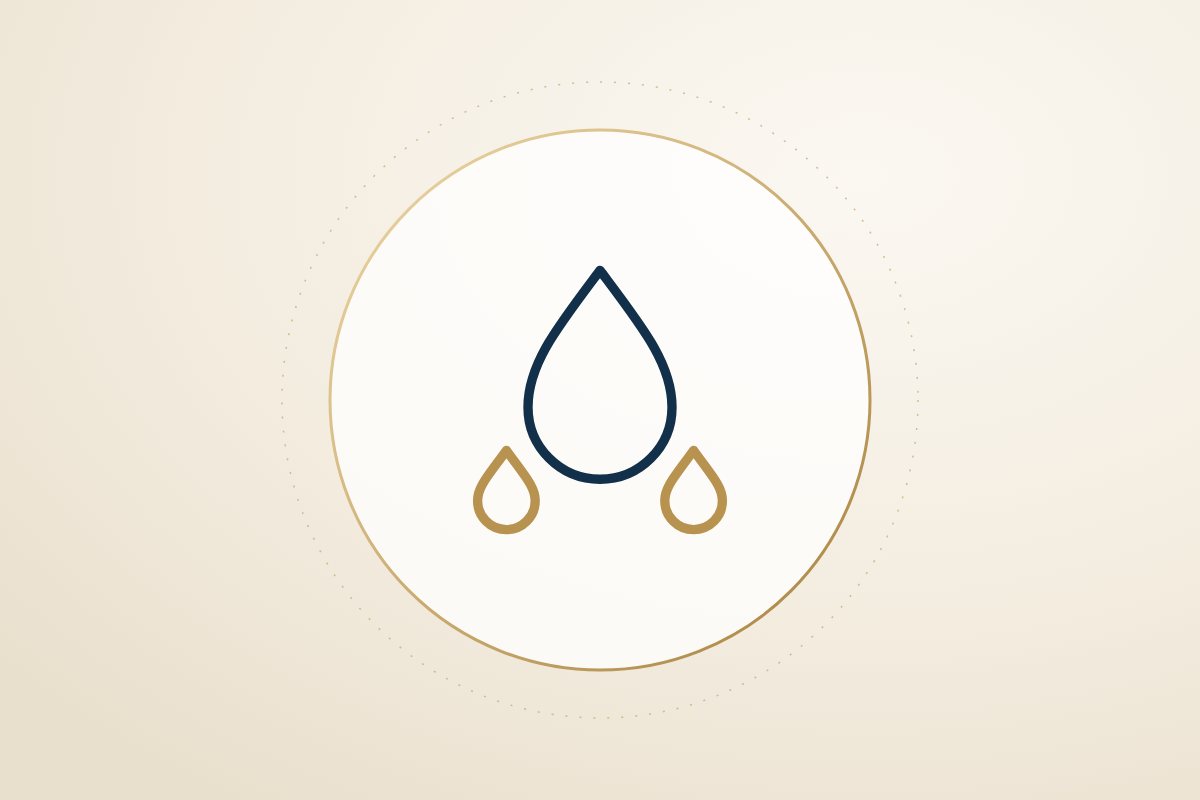 Minimal sweat drop icon